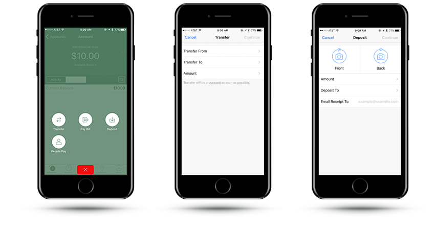 Iphone Previews of Woodlands Bank App