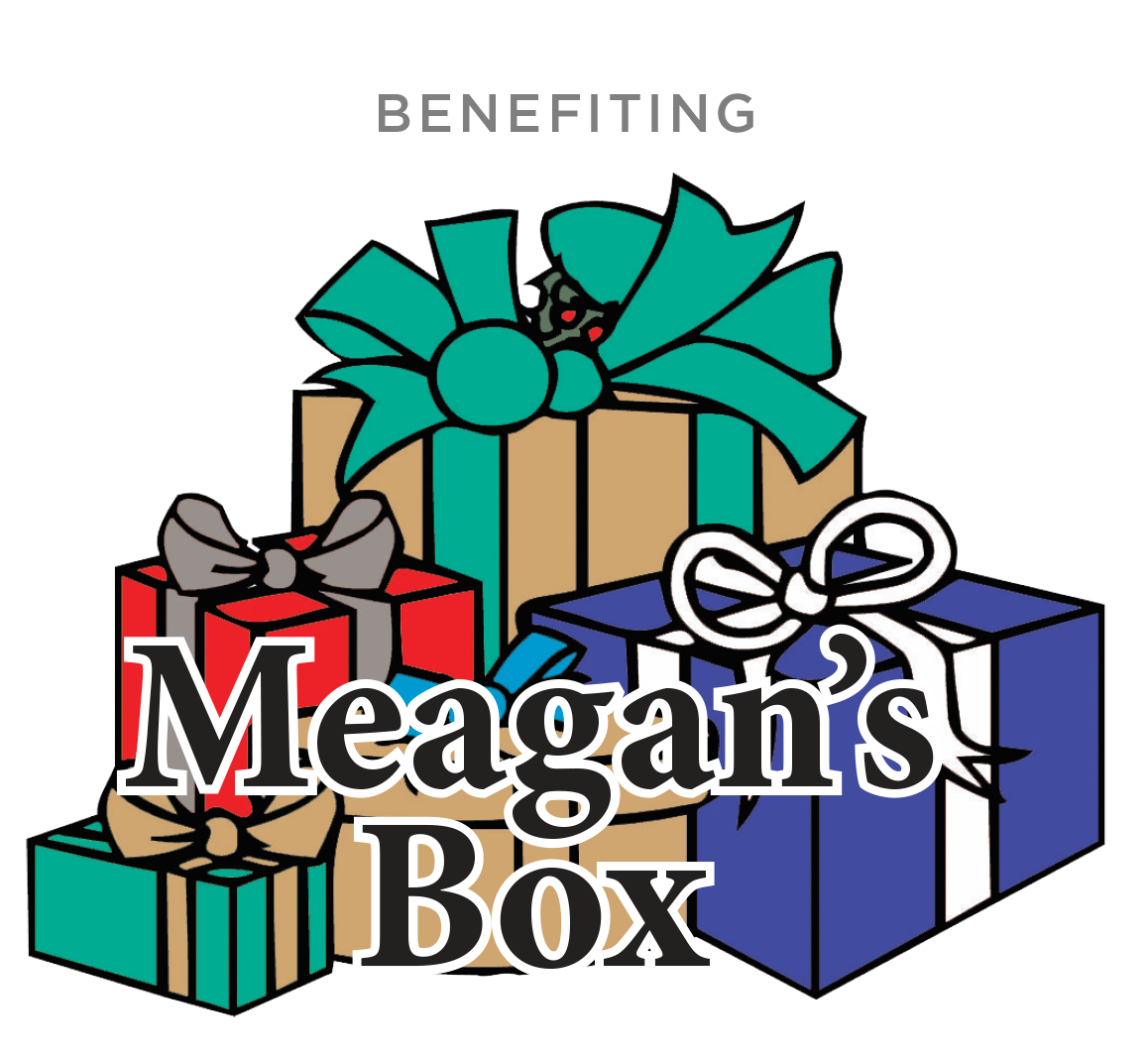 Benefitting (Meagan's Box Foundation Logo) 